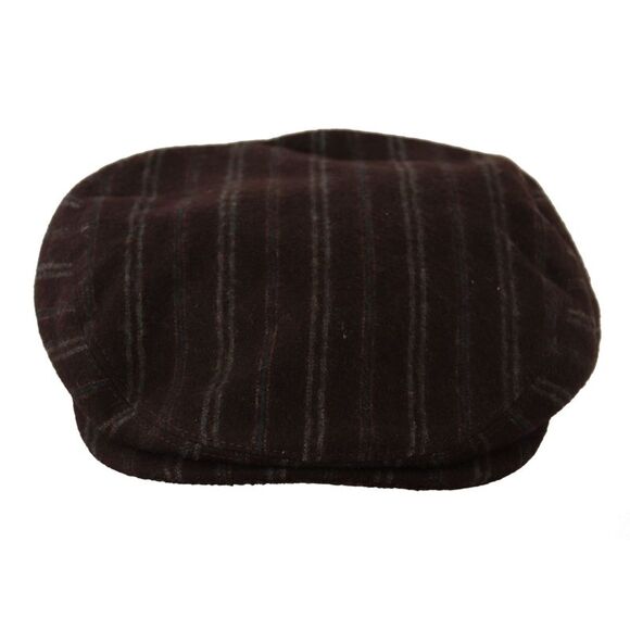 Dolce & Gabbana Elegant Striped Wool Blend Newsboy Men's Cap - Picture 5 of 6